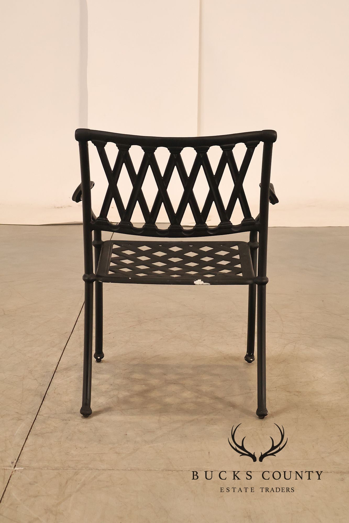 Hanamint Set Of 6 Cast Aluminum Patio Dining Chairs