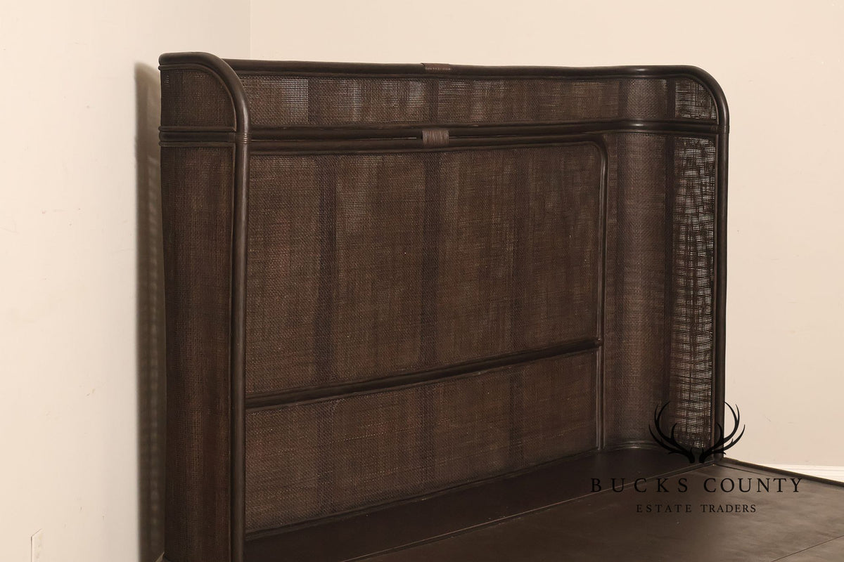 Arhaus Maya King Size Faux Bamboo And Cane Bed