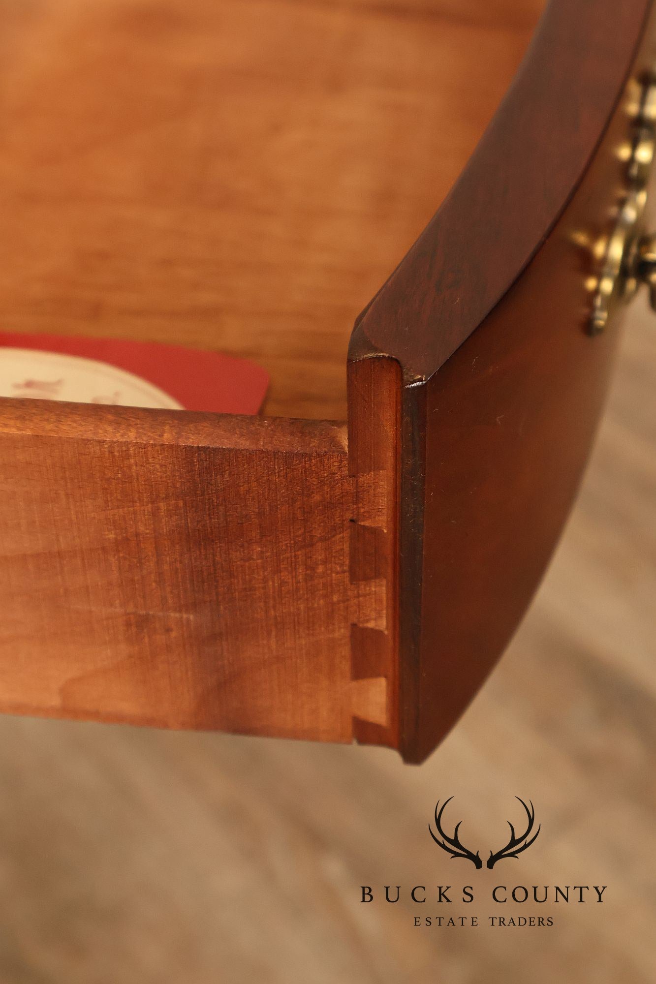 Superior Furniture Company Traditional Oval Cherry Petite Writing Desk