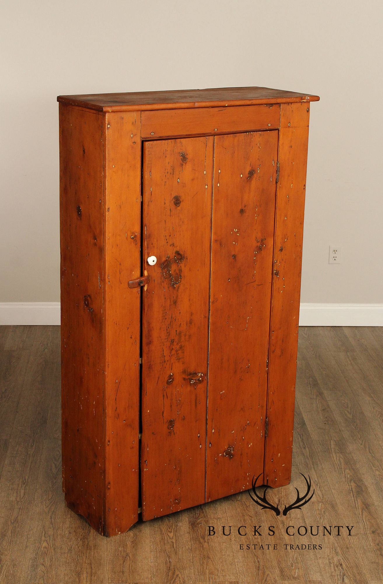 Antique Primitive Farmhouse Pine Jelly Cupboard