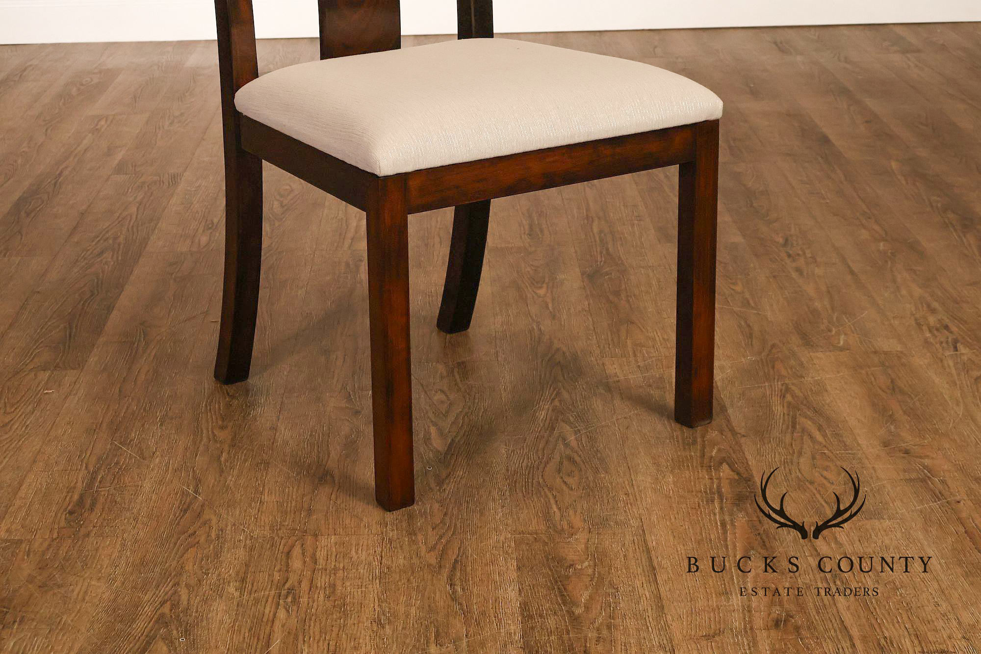 Robert Whitley Set of Eight Studio Crafted Walnut Dining Chairs