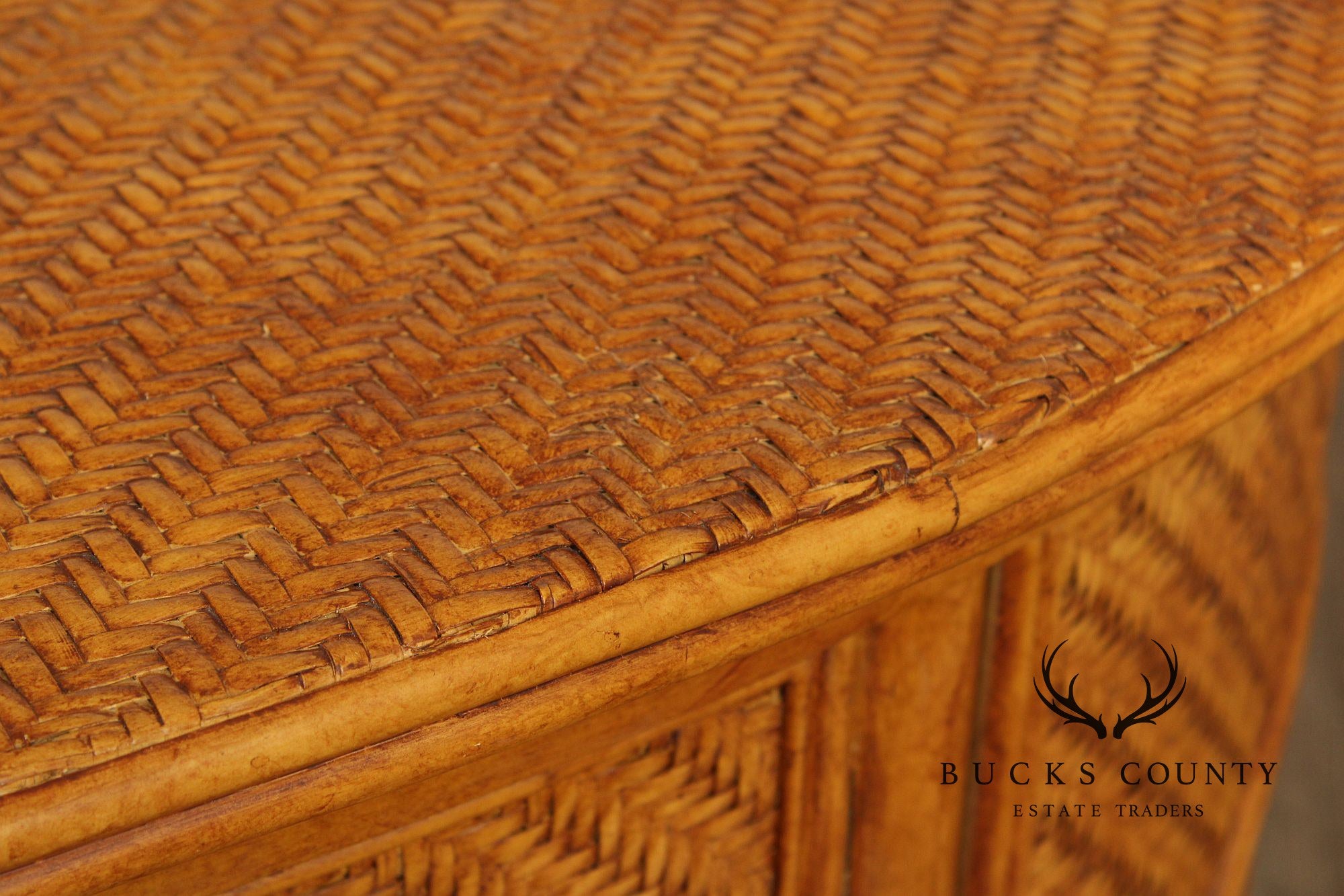 Quality Rattan Demilune Sideboard