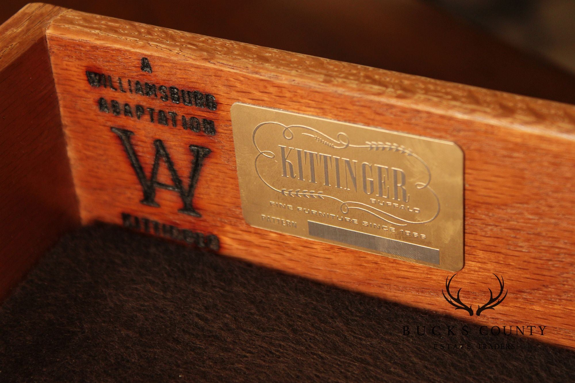 Kittinger Williamsburg Adaptation Mahogany Buffet Cabinet