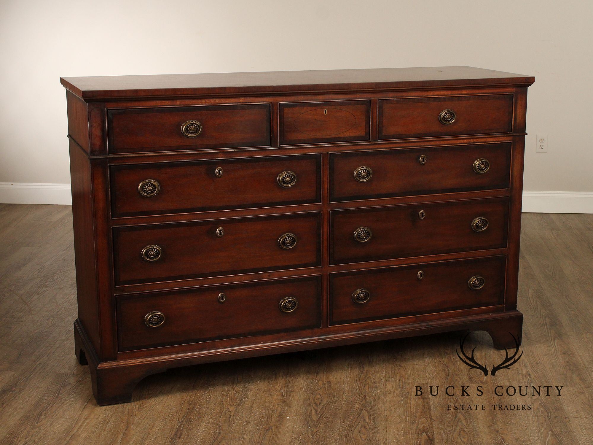 Henredon Georgian Style Mahogany Double Chest