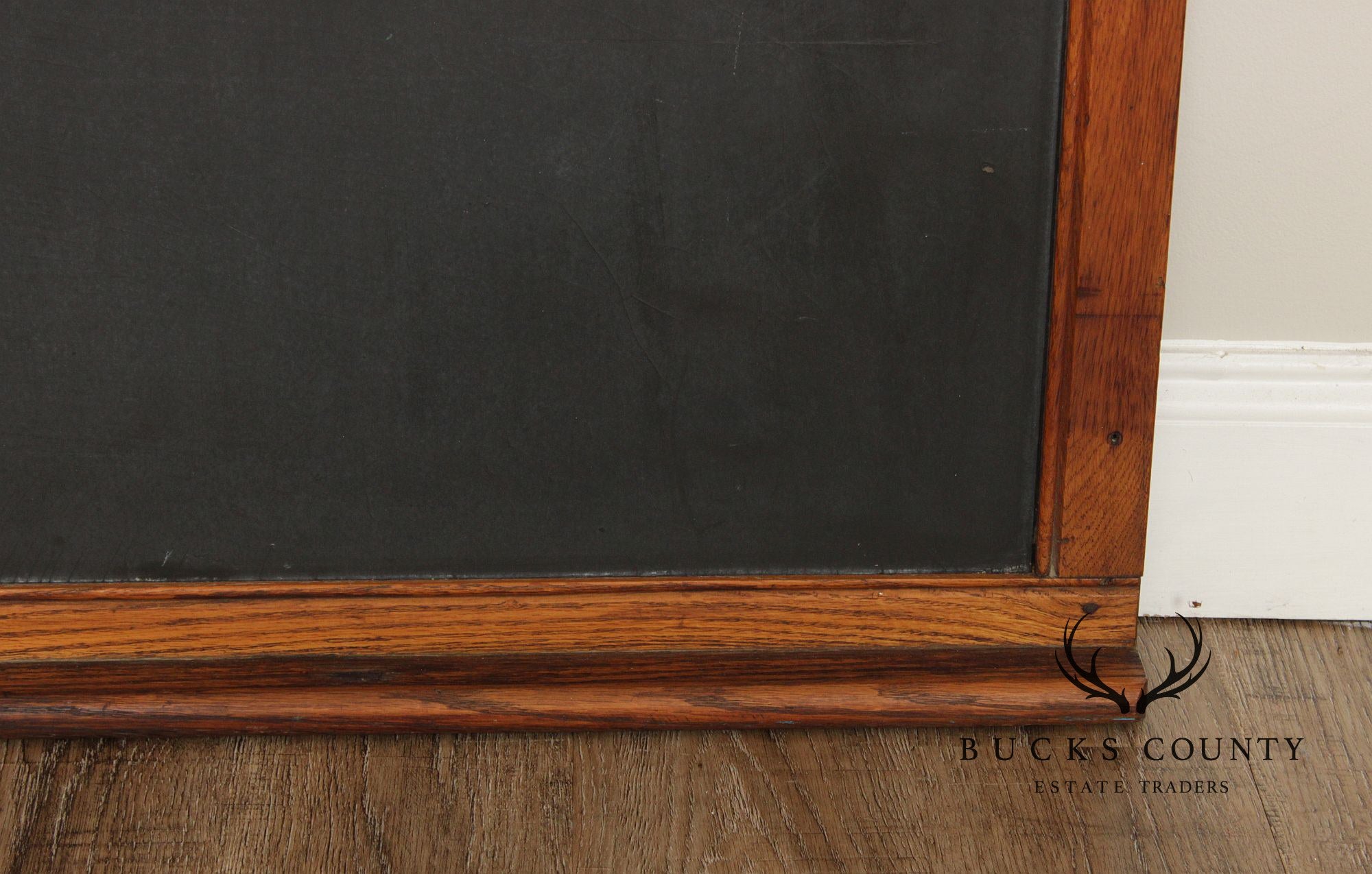 Vintage Large Oak Framed Chalkboard