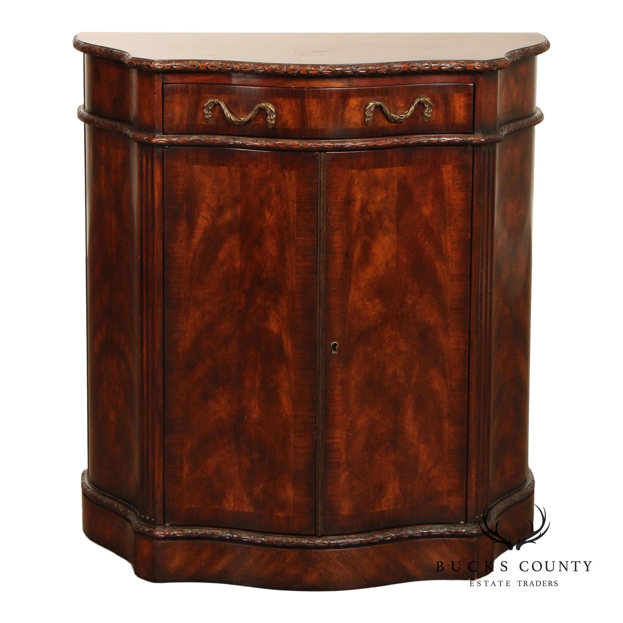 Theodore Alexander Regency Style Mahogany Cabinet