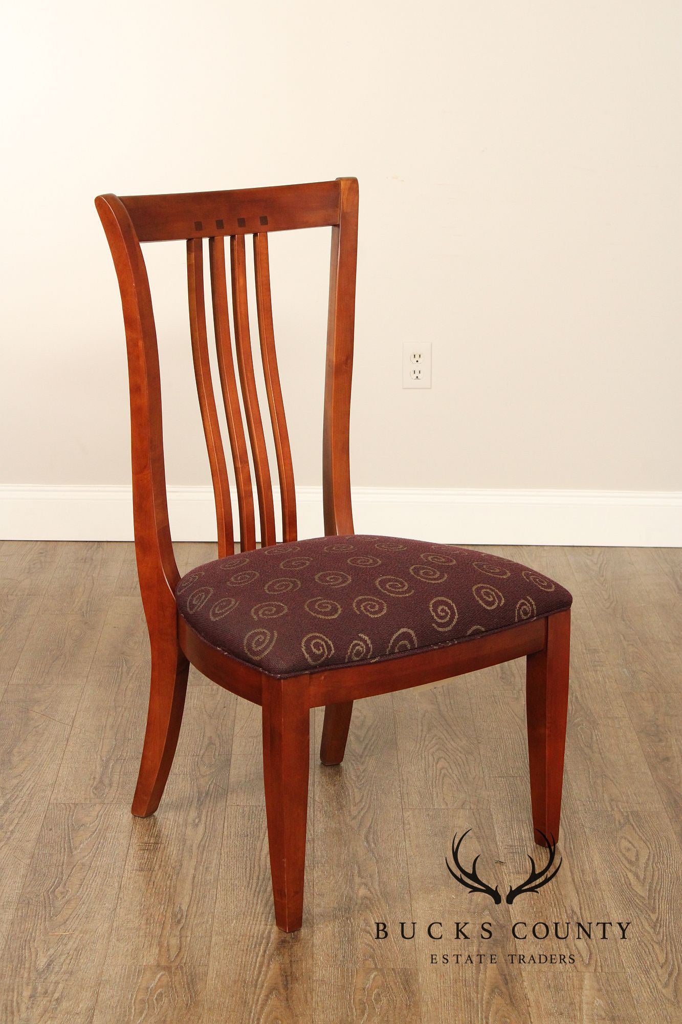 Thomasville 'American Expressions' Mission Style Set of Six Cherry Dining Chairs