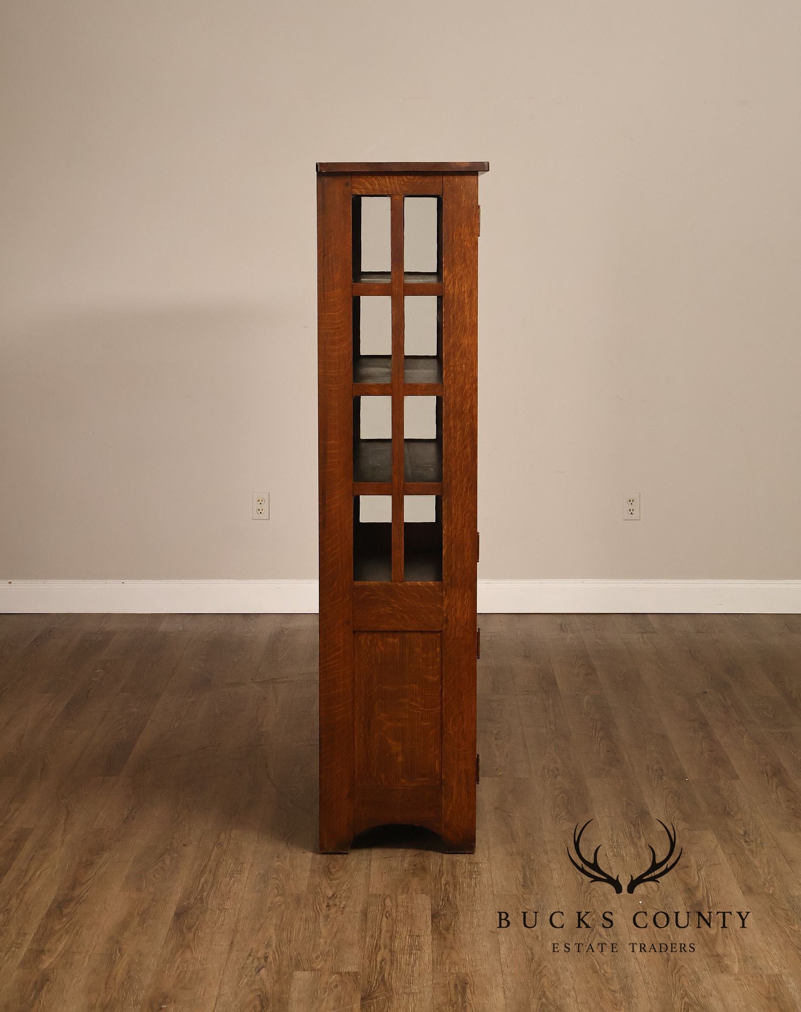 Antique L. & J.G. Stickley Mission Oak China Cabinet No. 729