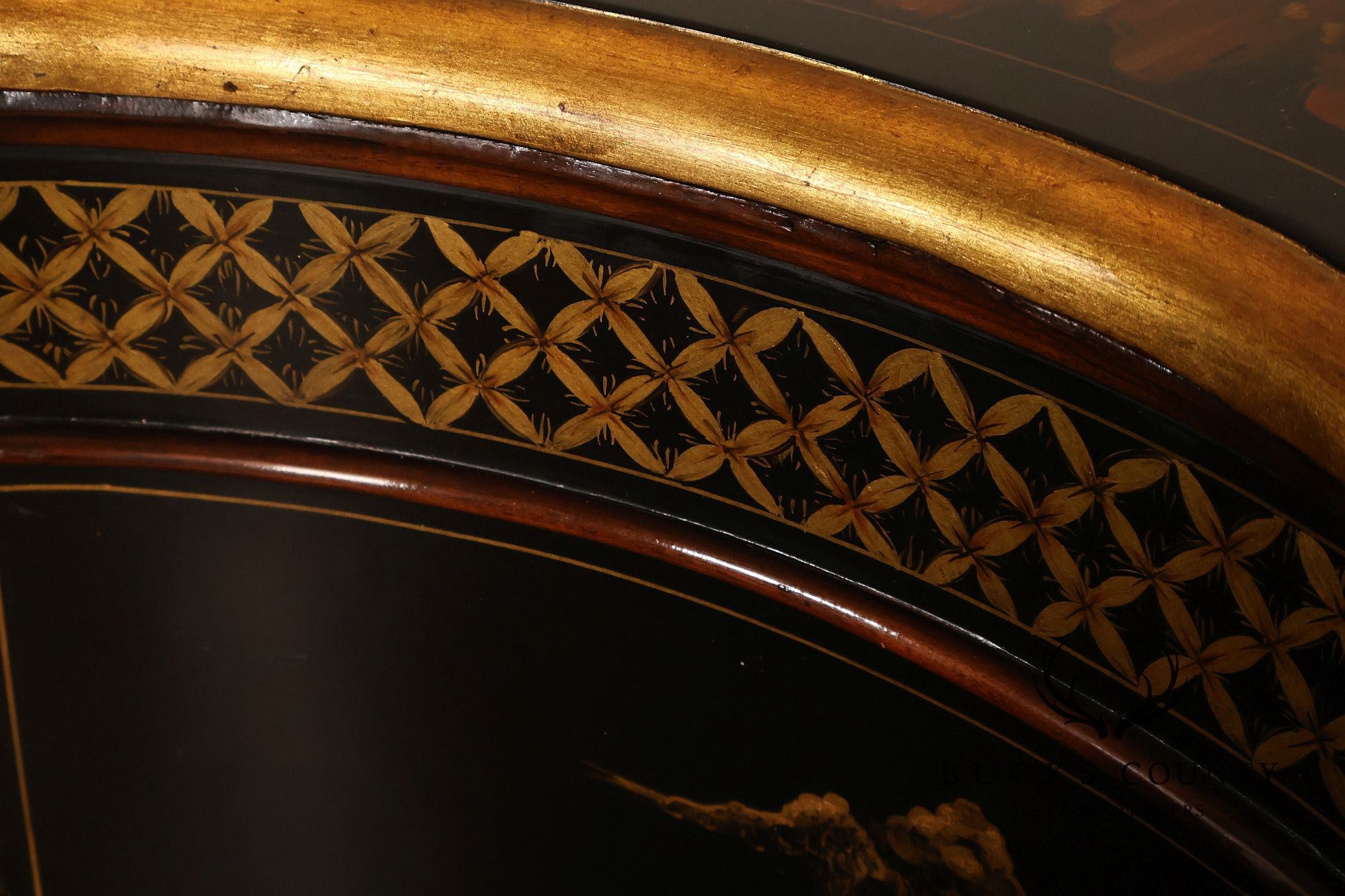 Theodore Alexander Chinoiserie Style Painted Sideboard Cabinet