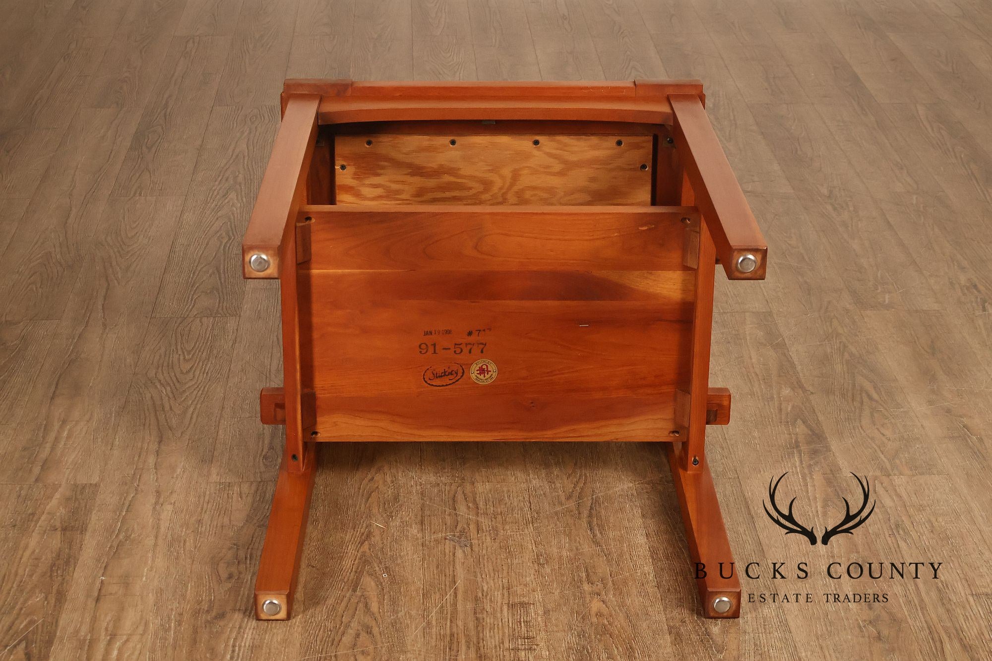 Stickley Mission Collection Pair Of Cherry Tile Top End Tables
