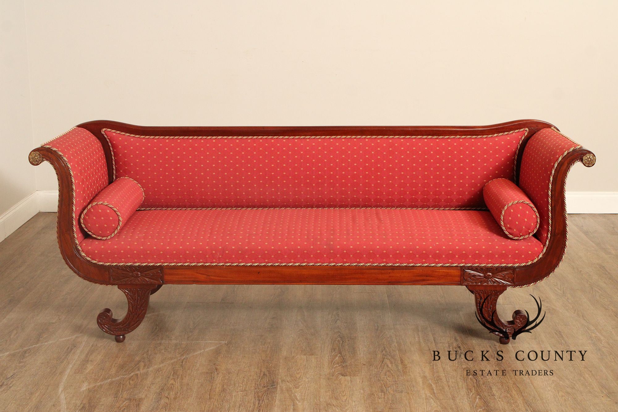 Antique American Classical Mahogany Sofa