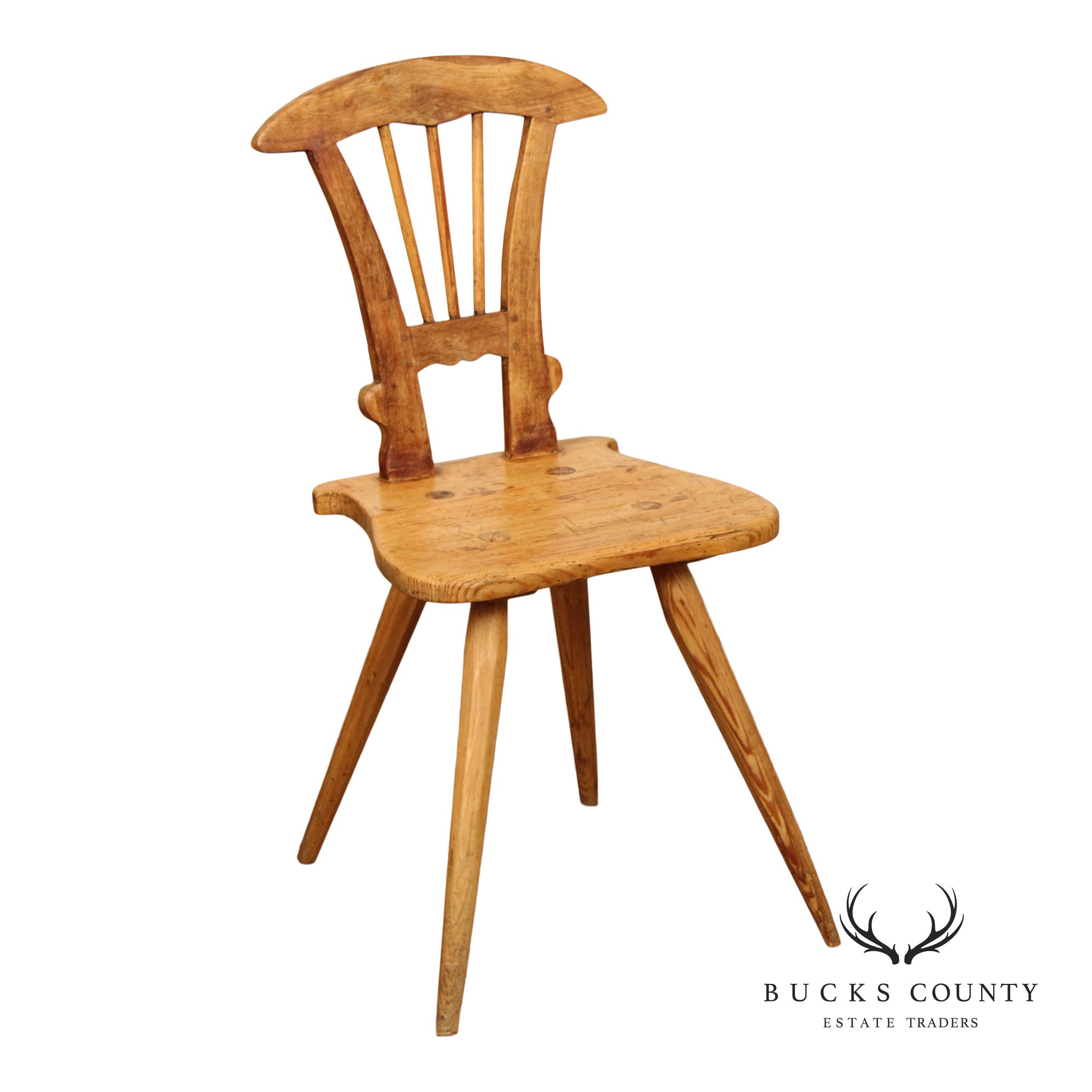 Antique Rustic European Windsor Chair