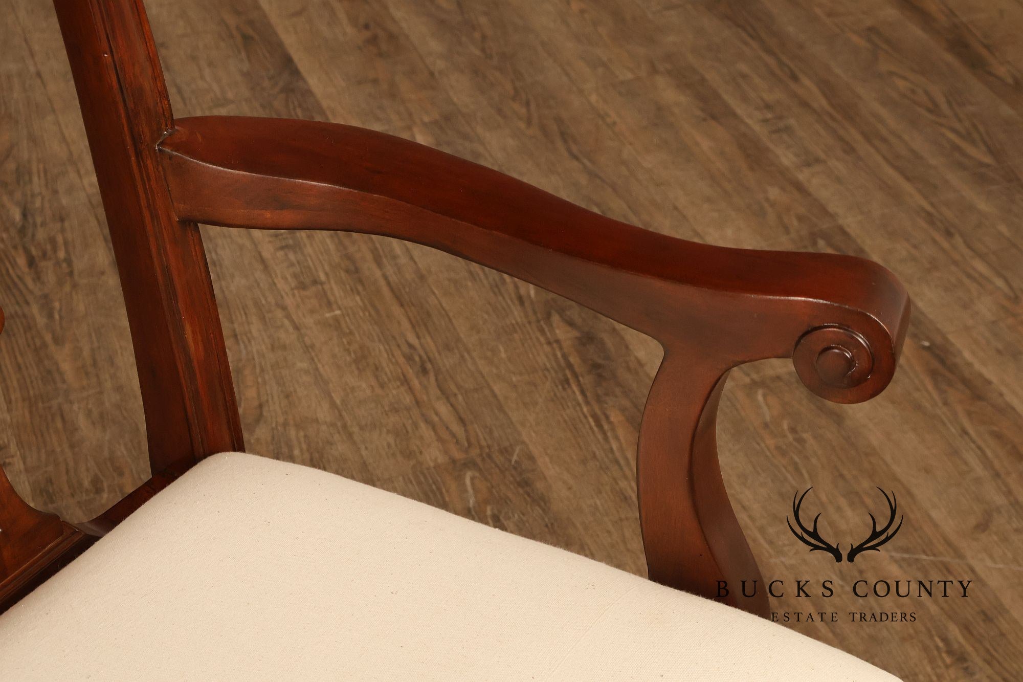 Scarborough House Chippendale Style Pair Of Mahogany Armchairs