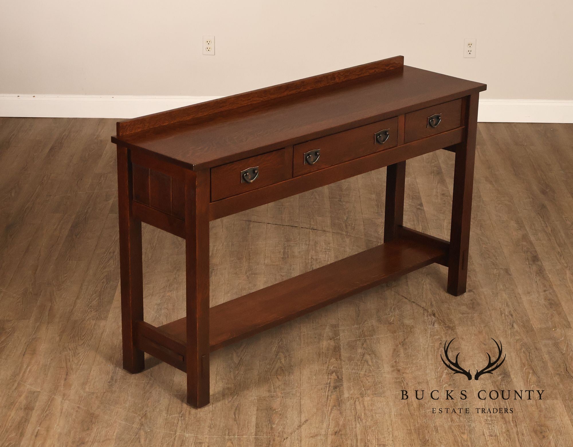 Stickley Mission Collection Oak Console Table Server