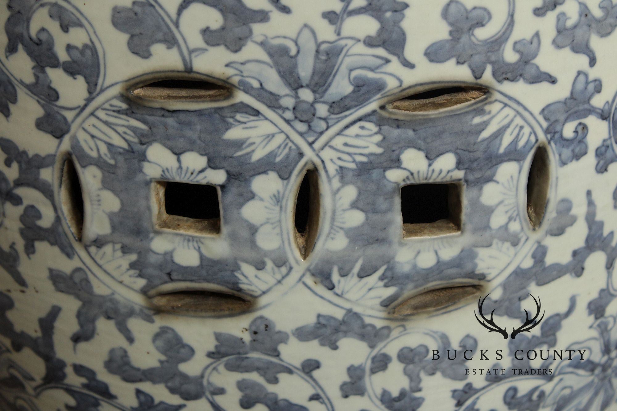 Chinese Blue and White Porcelain Garden Seat