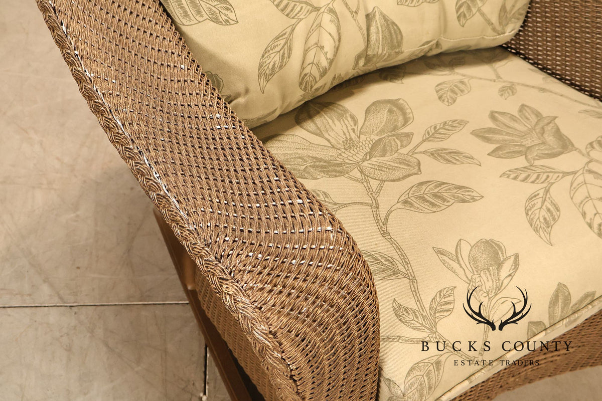 Lloyd Flanders Reflections All-Weather Lloyd Loom Wicker Porch Rocking Chair