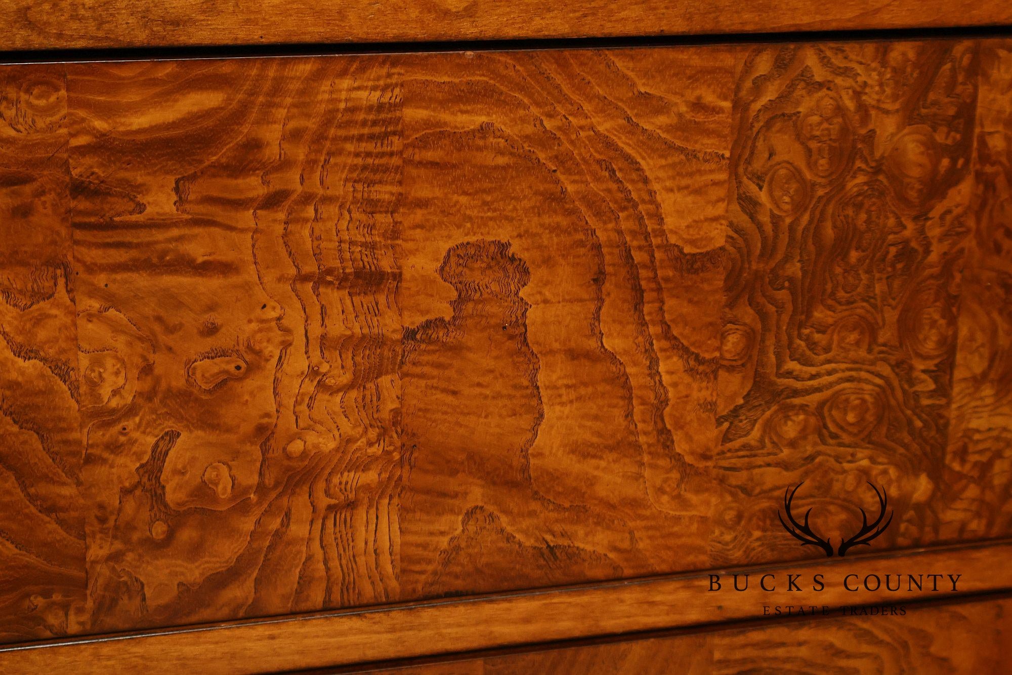 Ethan Allen 'Townhouse' Burlwood Double Dresser