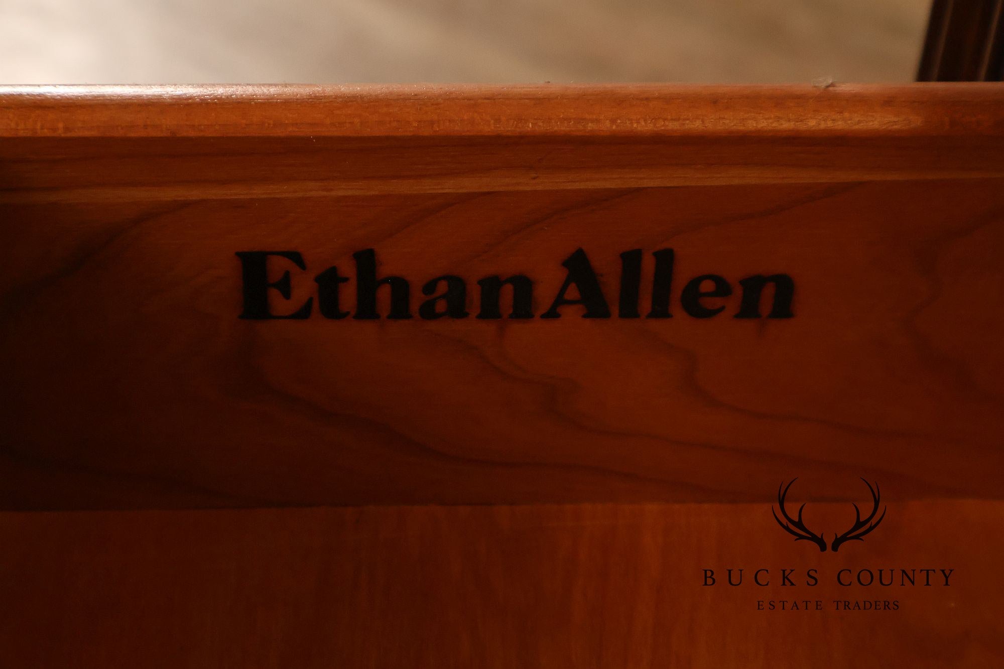 Ethan Allen Chippendale Style Georgian Court Cherry Sofa Table