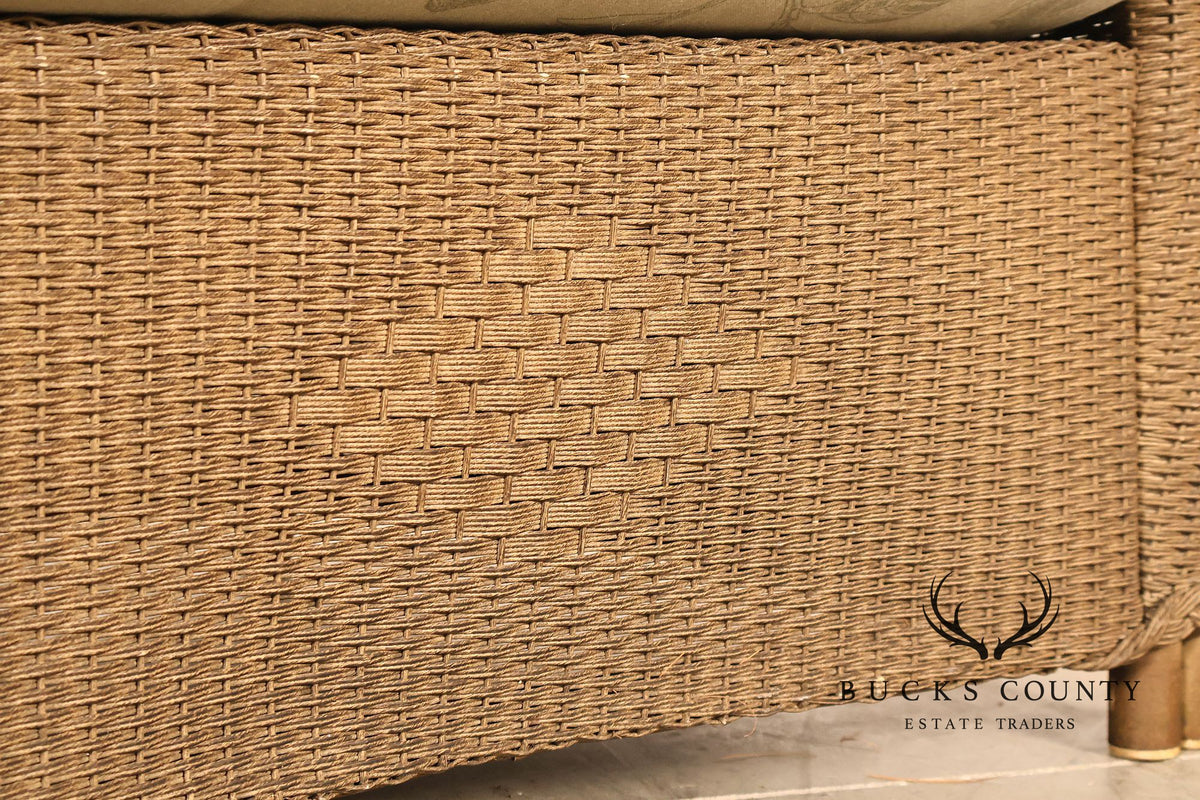 Lloyd Flanders Reflections All-Weather Lloyd Loom Wicker Loveseat