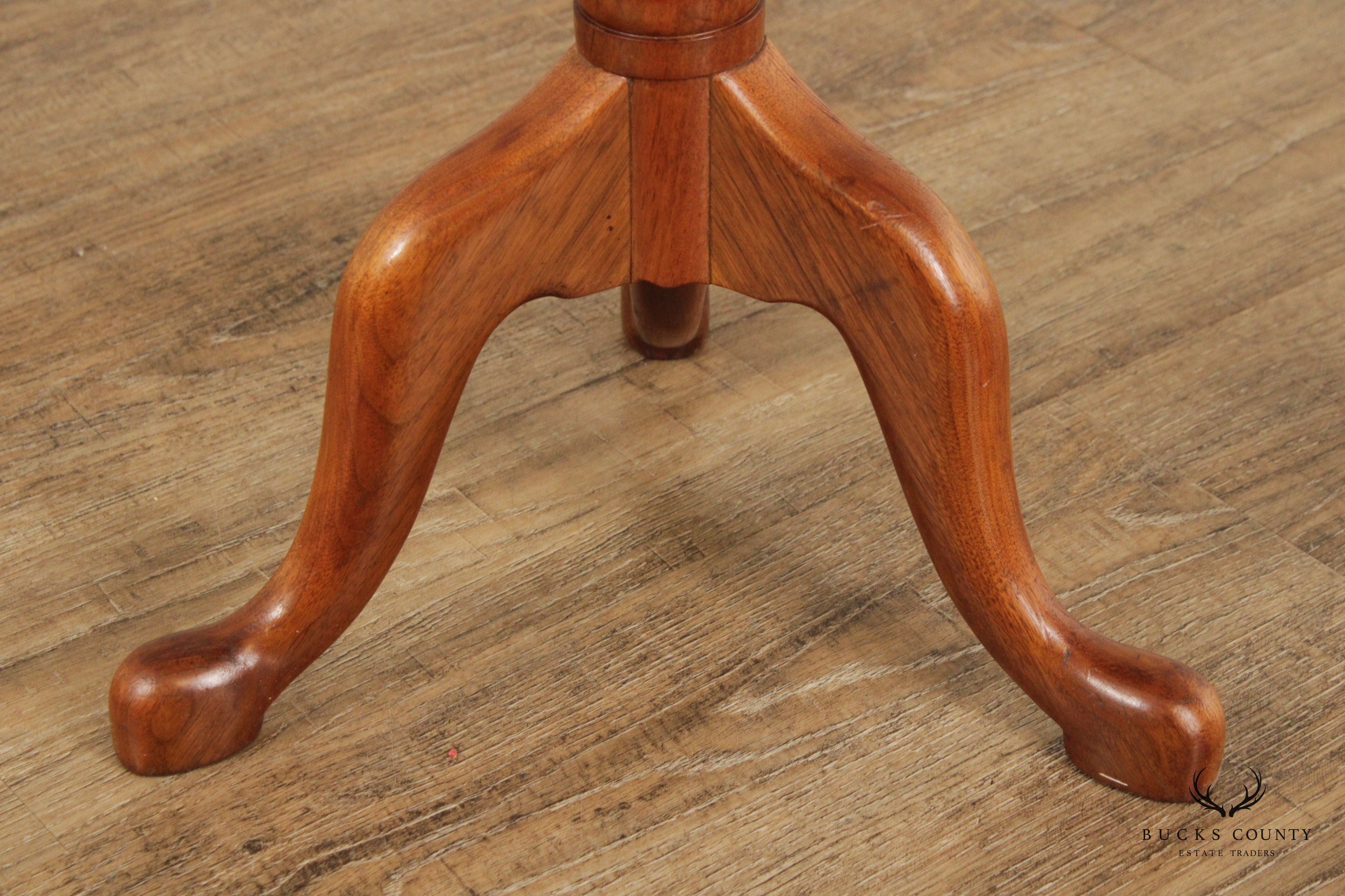 Bench Made Queen Anne Style Walnut Tilt-Top Table