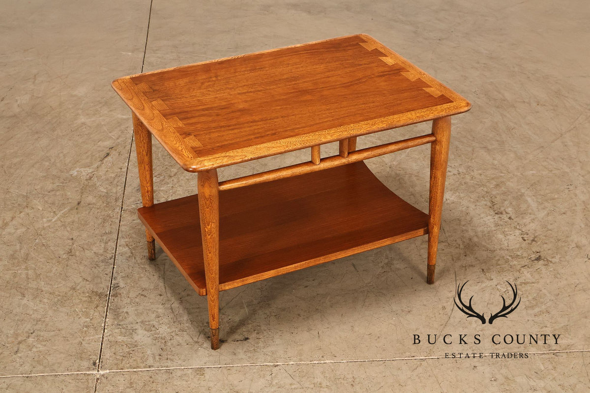 Lane 'Acclaim' Mid Century Modern Walnut and Oak End Table