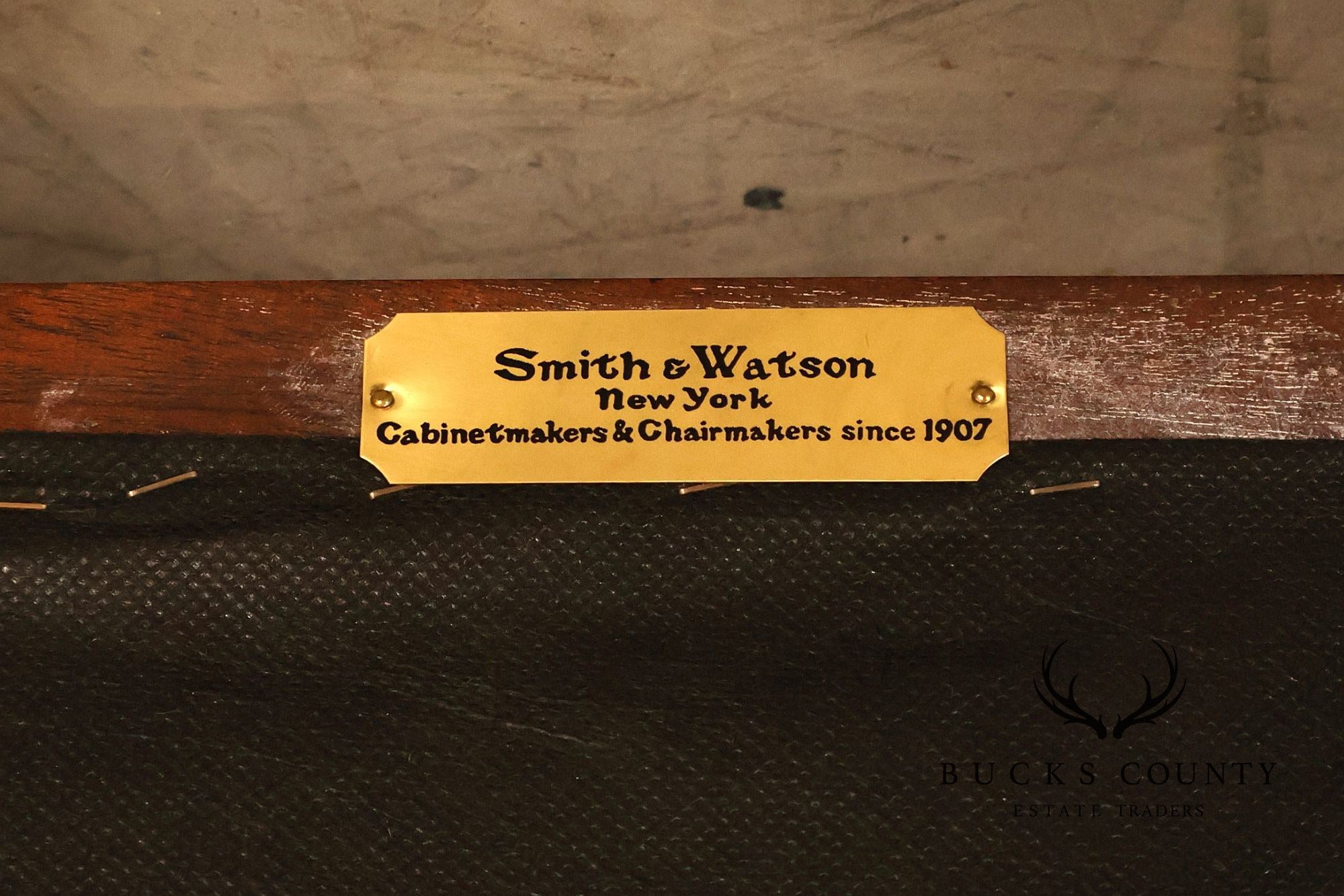 Smith & Watson Pair of Carved Mahogany Armchairs