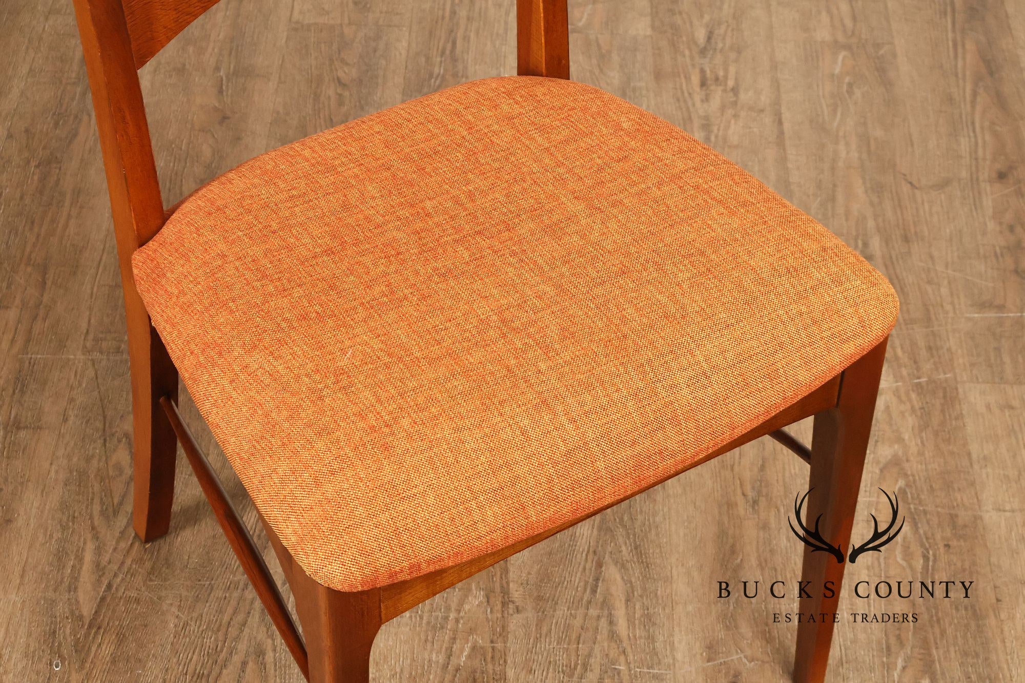 Lane Rhythm Mid Century Modern Set Of Six Walnut Dining Chairs