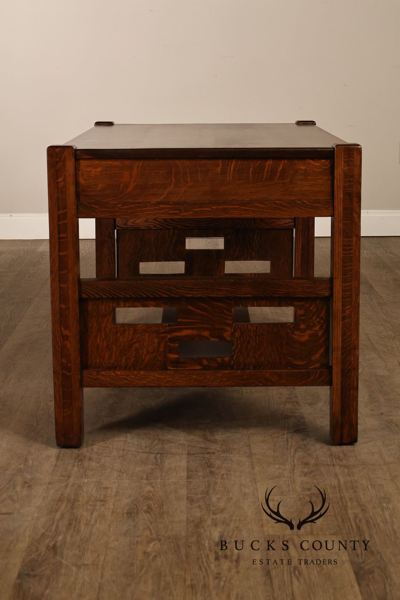 Antique Arts & Crafts Library Table Writing Desk