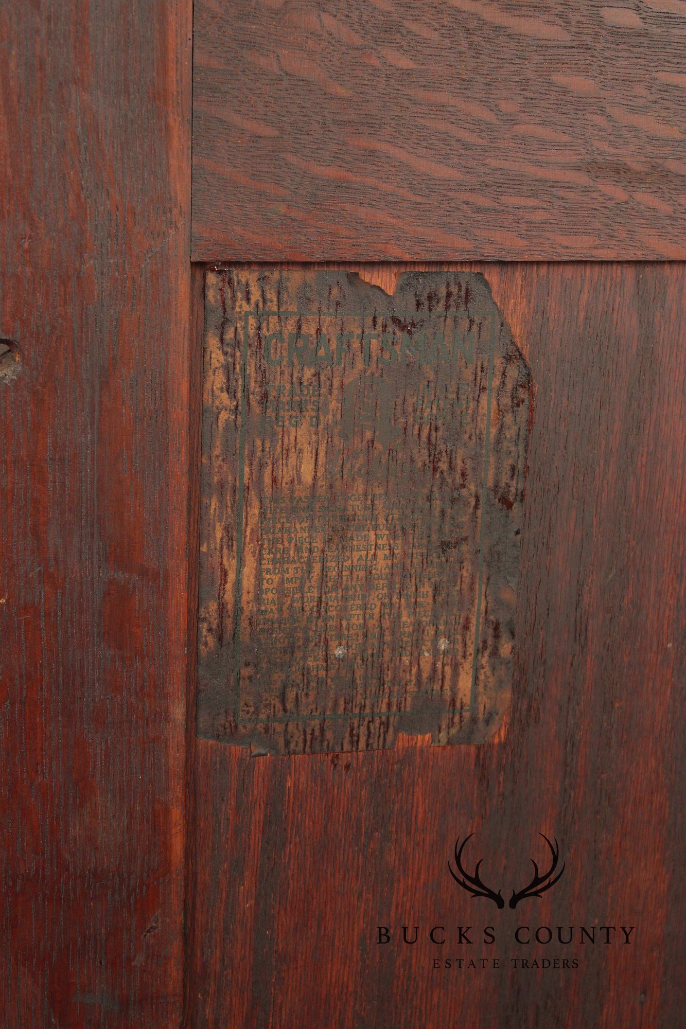 Gustav Stickley Antique Mission Oak No. 815 China Cabinet