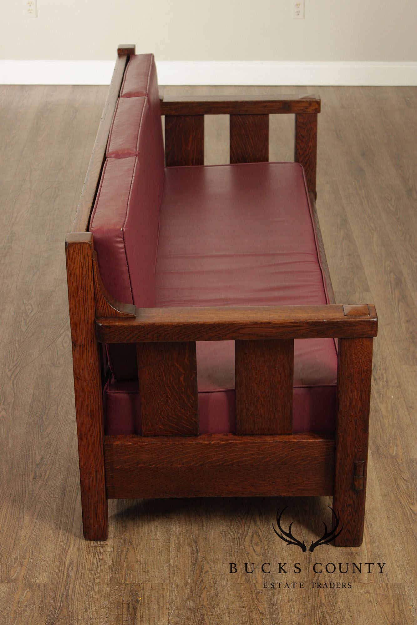 Lifetime Furniture Antique Mission Oak Sofa Settle