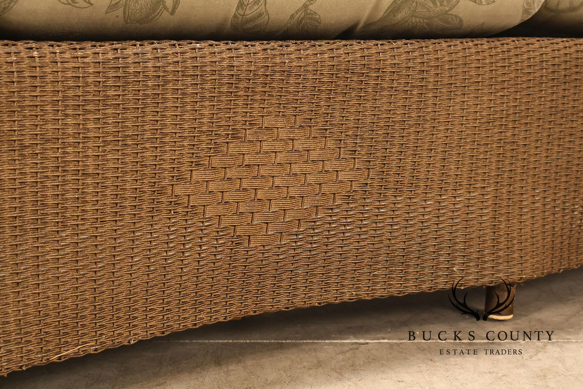 Lloyd Flanders Reflections All-Weather Lloyd Loom Wicker Sofa