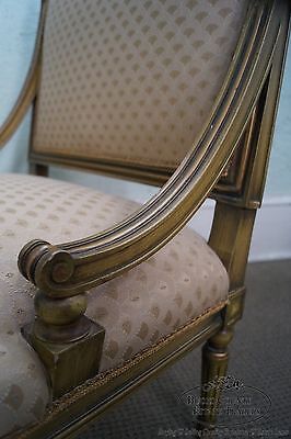 Quality Pair of French Louis XV Style Painted Slipper Chairs