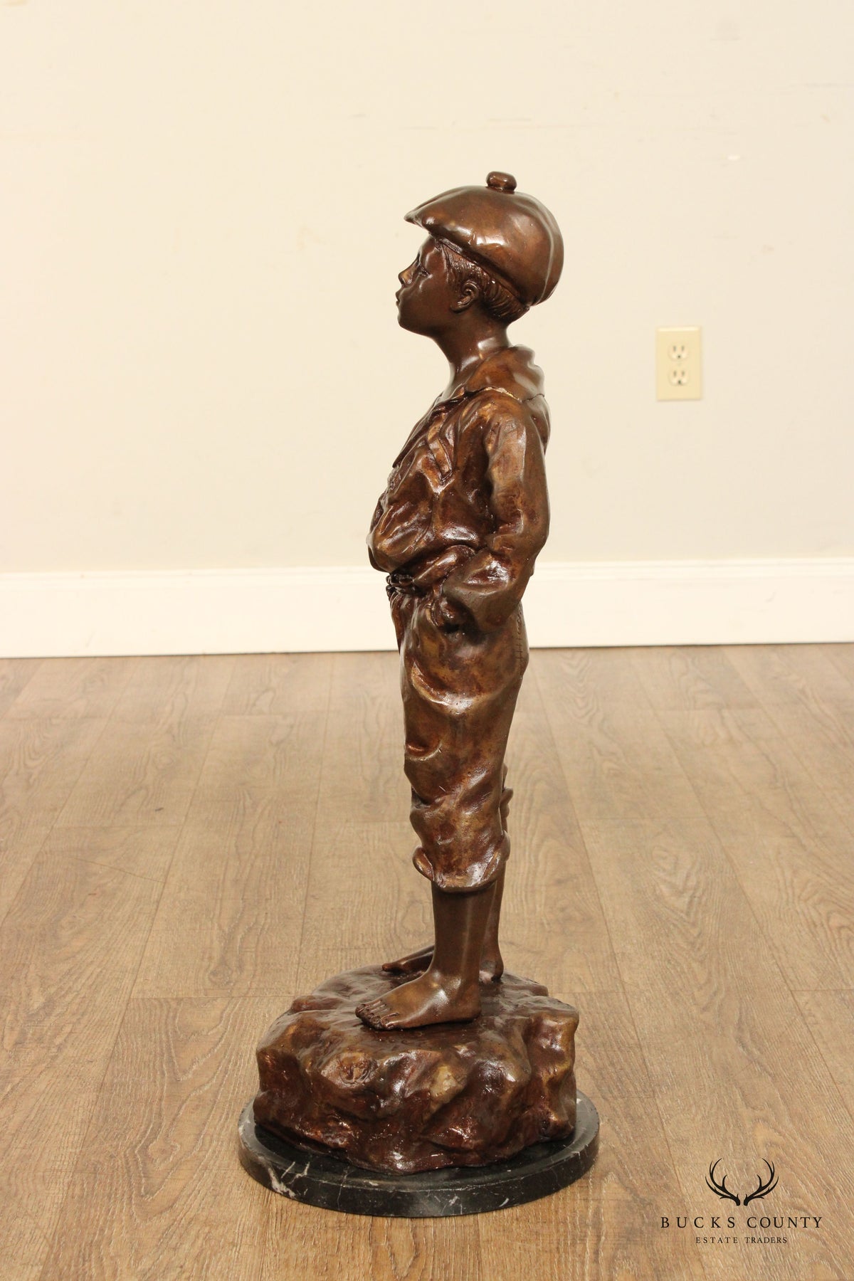 Whistling Boy 'Le Siffleur' Bronze Sculpture, After Victor Szczeblewski