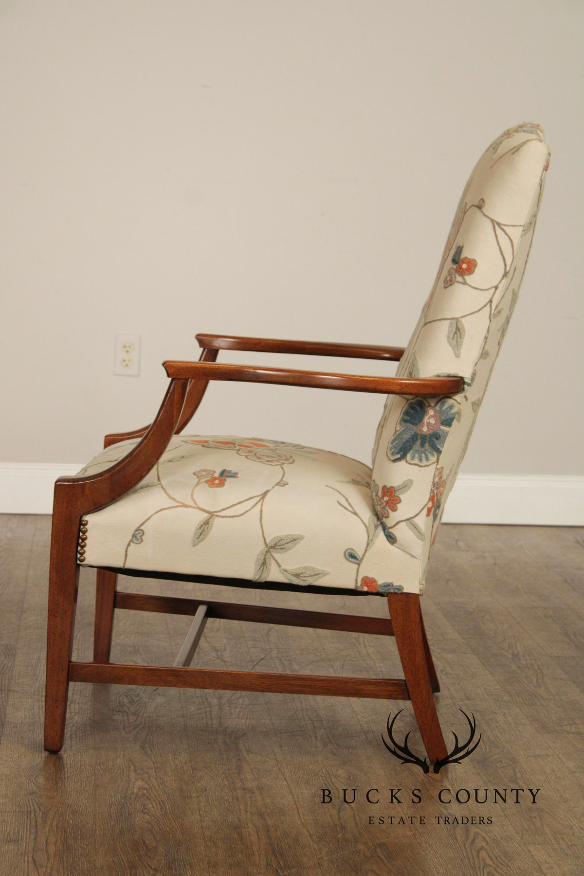 Statesville Ross Traditional Upholstered Pair of Lolling Chairs