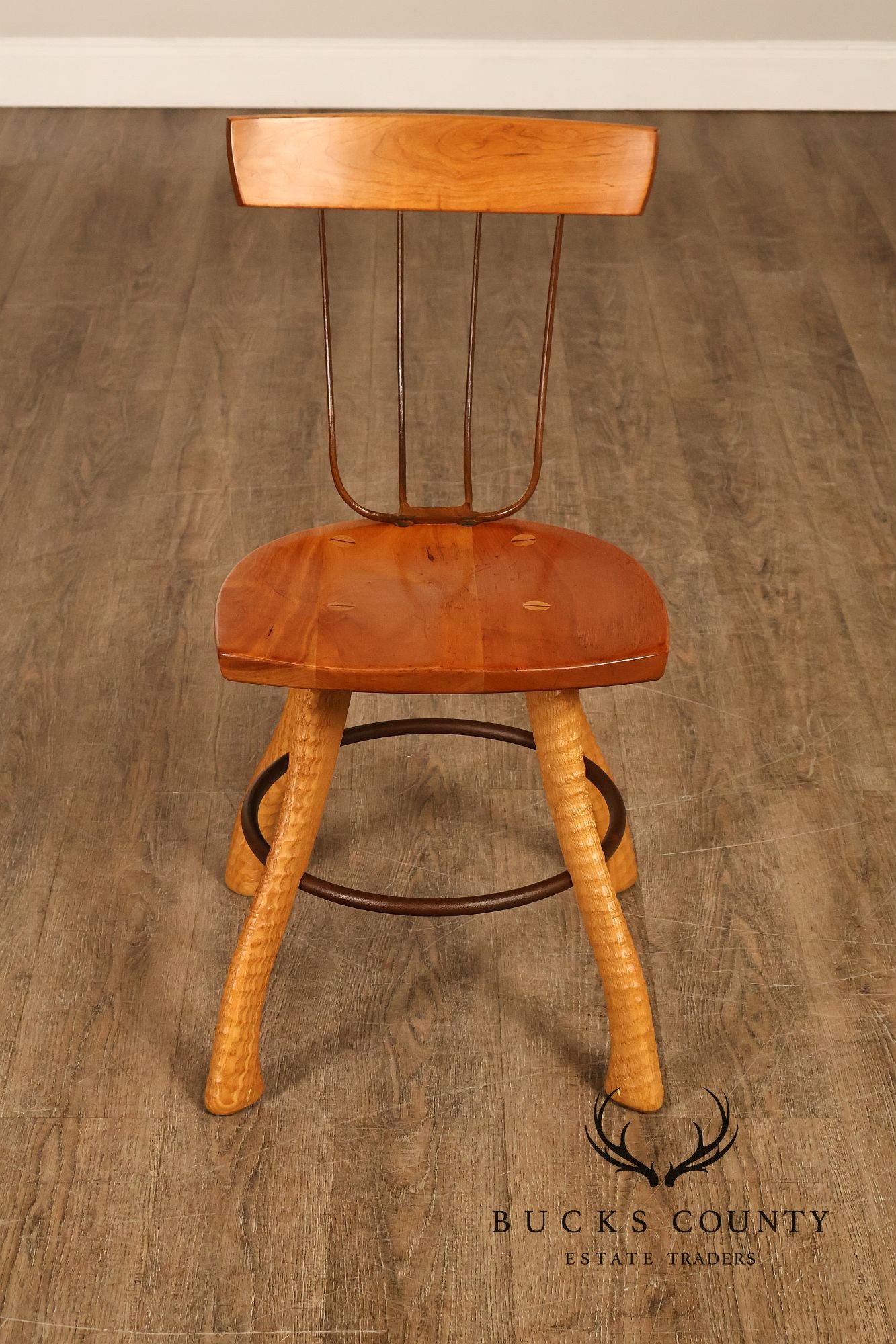 Bradford Woodworking Pair of Pitchfork Side Chairs