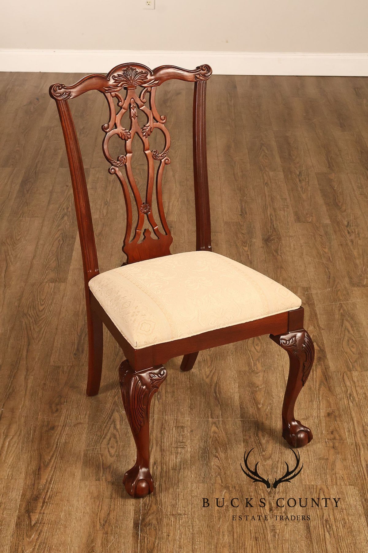 Ethan Allen '18th Century Mahogany' Set of Eight Dining Chairs