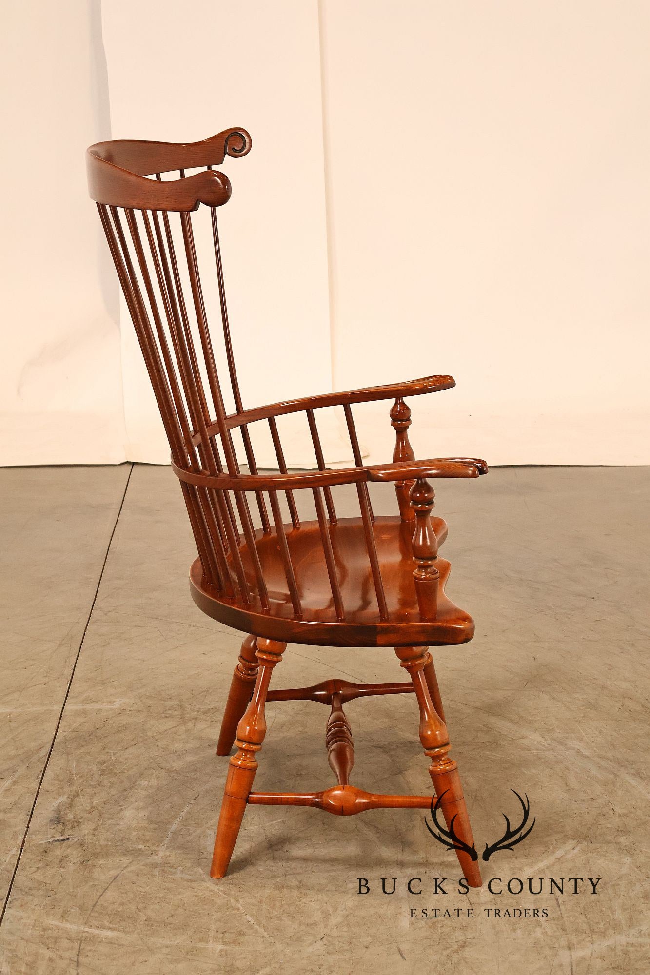 Frederick Duckloe Cherry Comb-Back Windsor Armchair