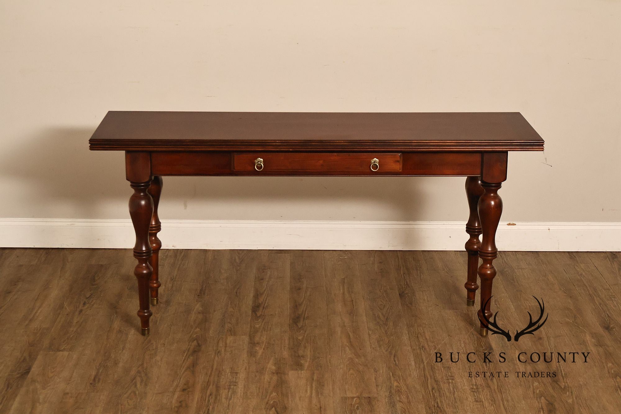 Ethan Allen British Classics Cherry Flip Top Console Dining Table