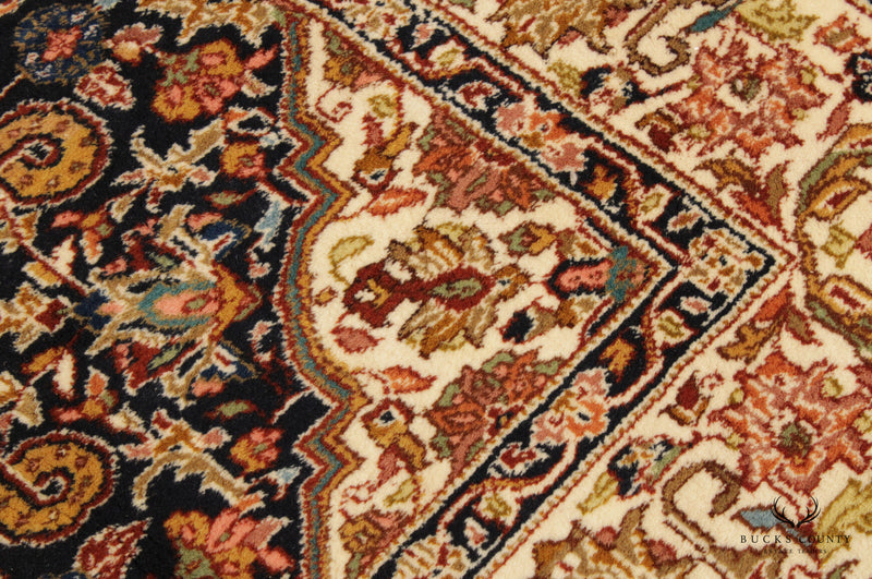 Persian Isfahan Wool Area Rug, 9' x 6'