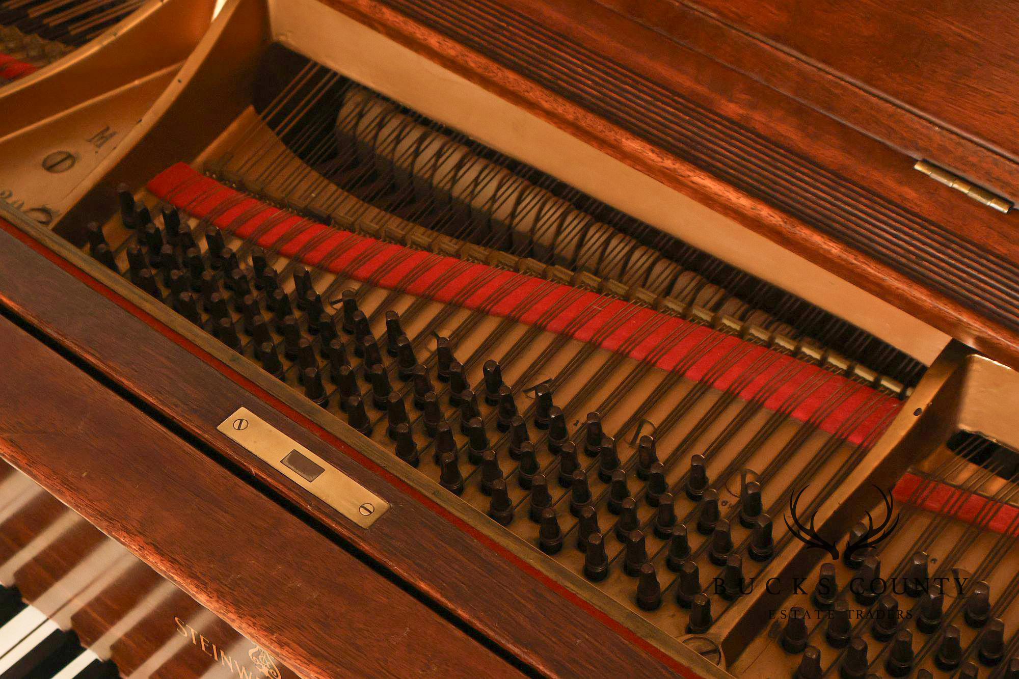 1929 Steinway & Sons Model M Vintage Walnut Grand Piano With Bench