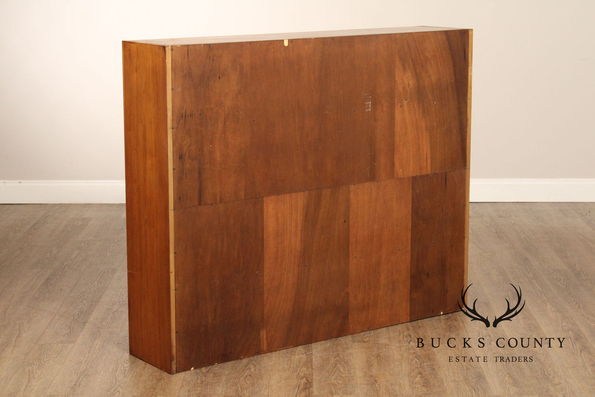 Baker Mid Century Modern Sliding Door Bookcase