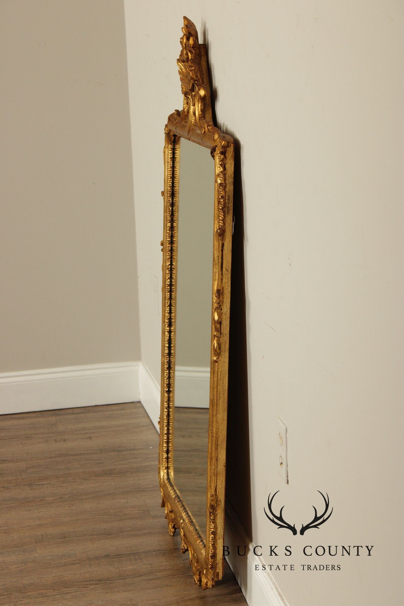 Vintage Italian Carved Giltwood Wall Mirror