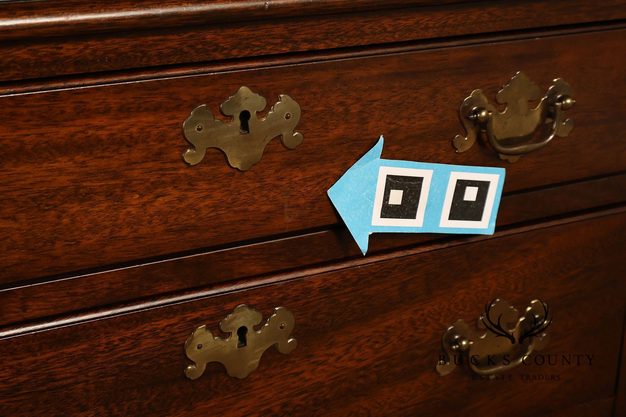 Chippendale Style Mahogany Bedside Chest