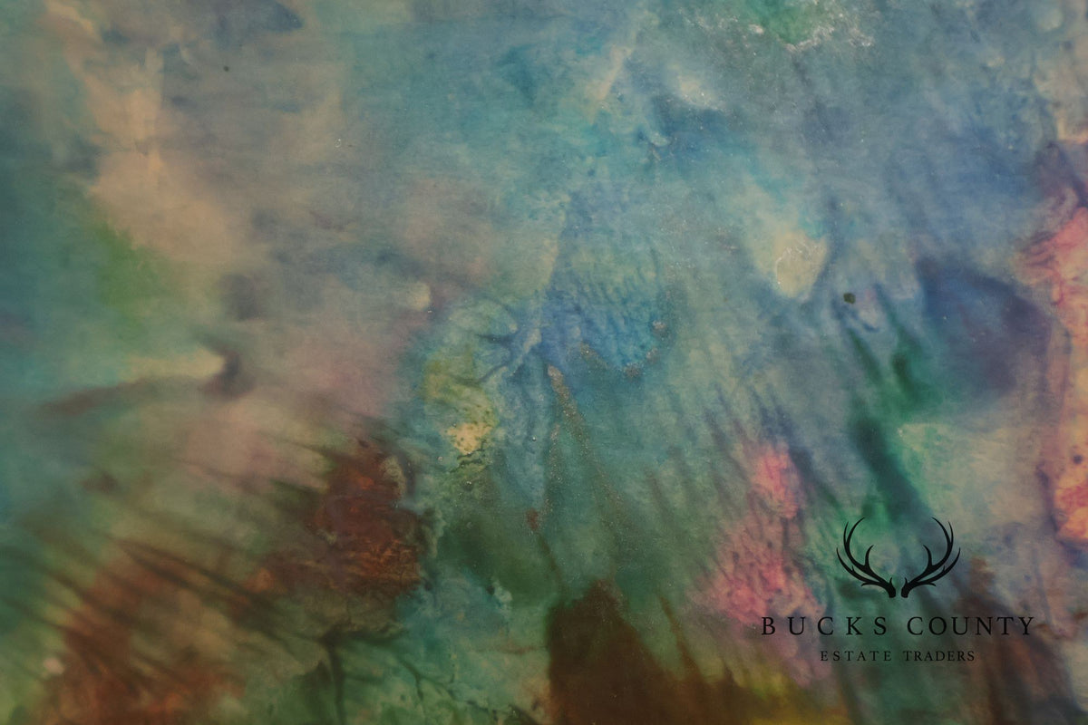 Suzanne Marinell Melted Wax Painting, Underwater