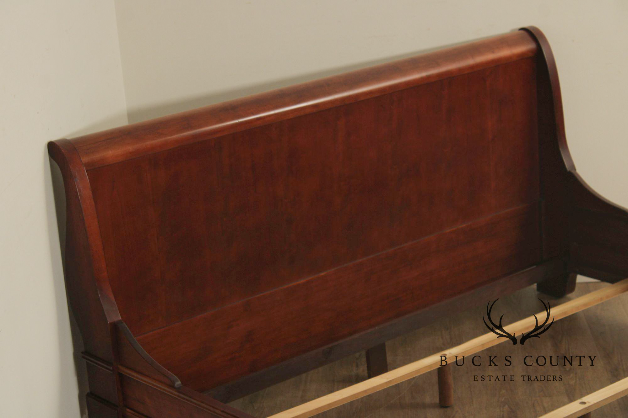Louis Philippe Style Cherry King Sleigh Bed