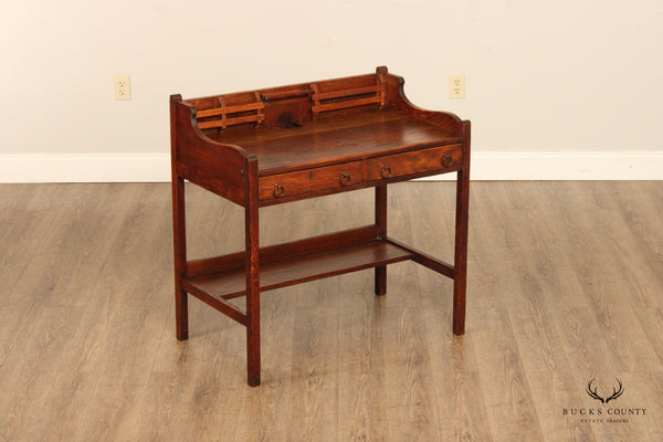 Antique Mission Oak Writing Desk