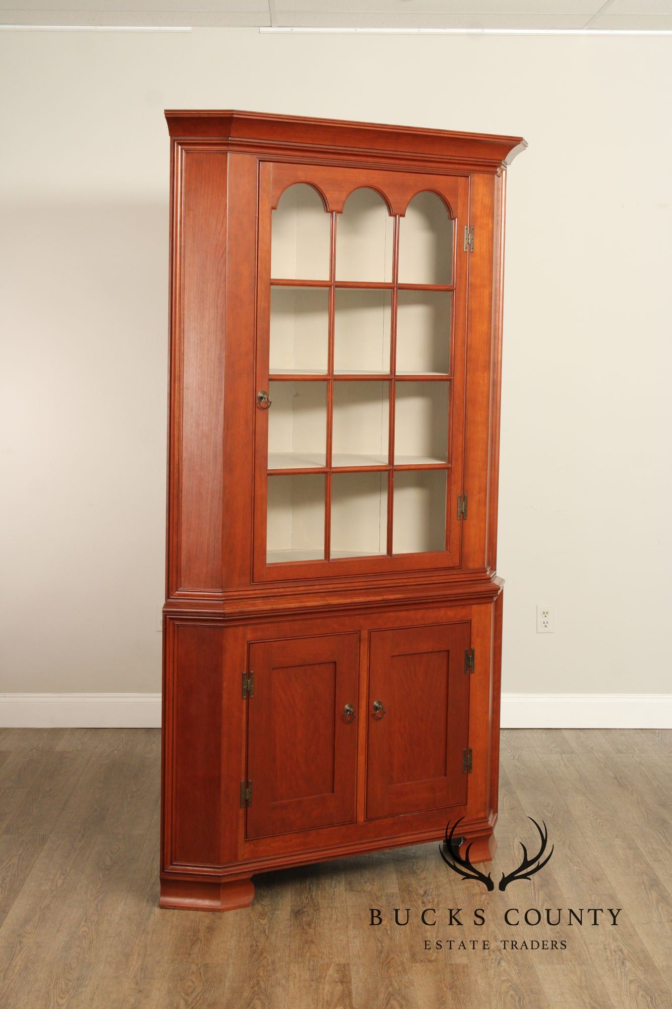 Wayne Kramer Farmhouse Style Two-Piece Corner Cabinet