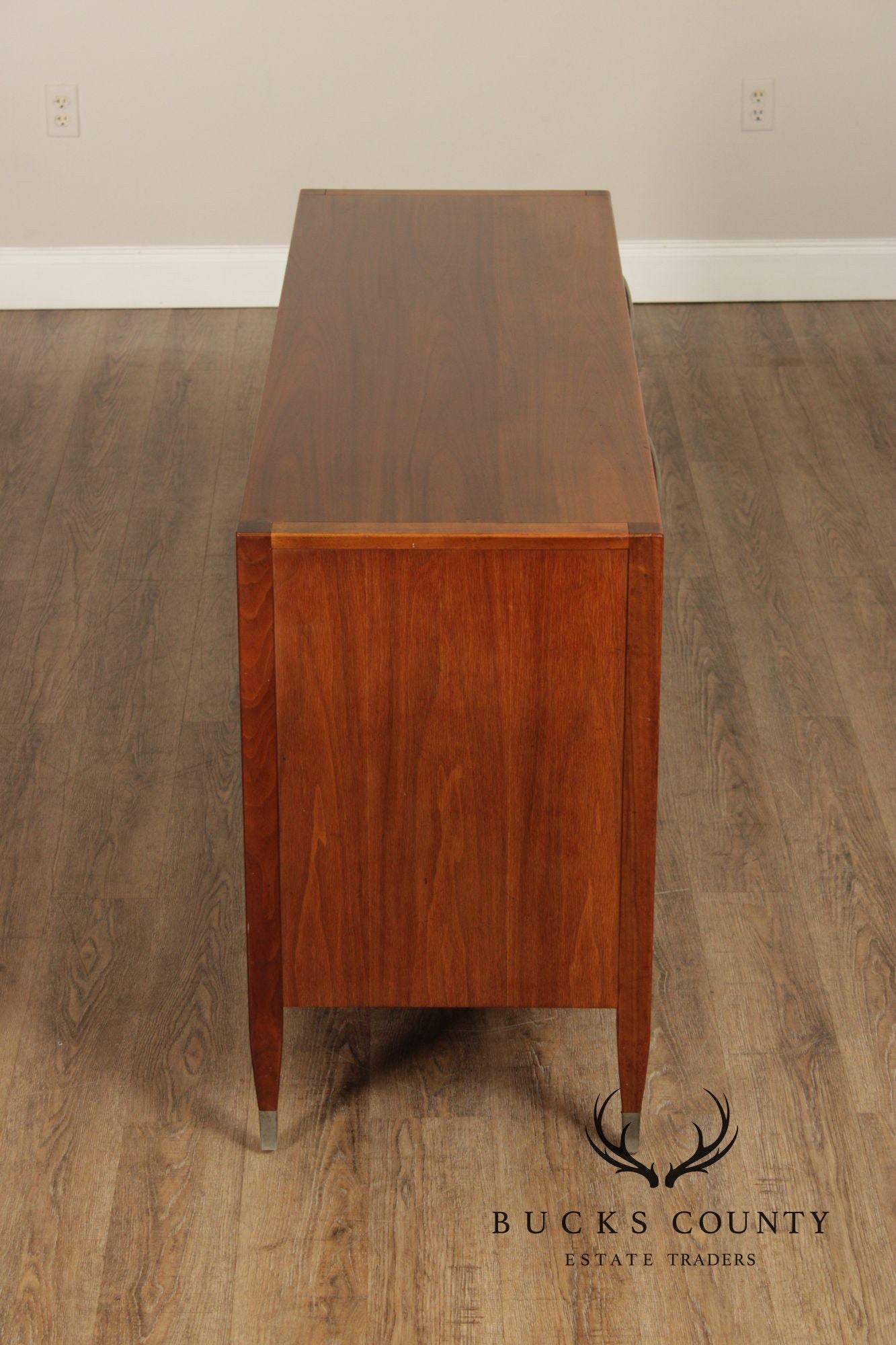 Milling Road by Baker Mid-Century Modern Walnut Credenza Sideboard