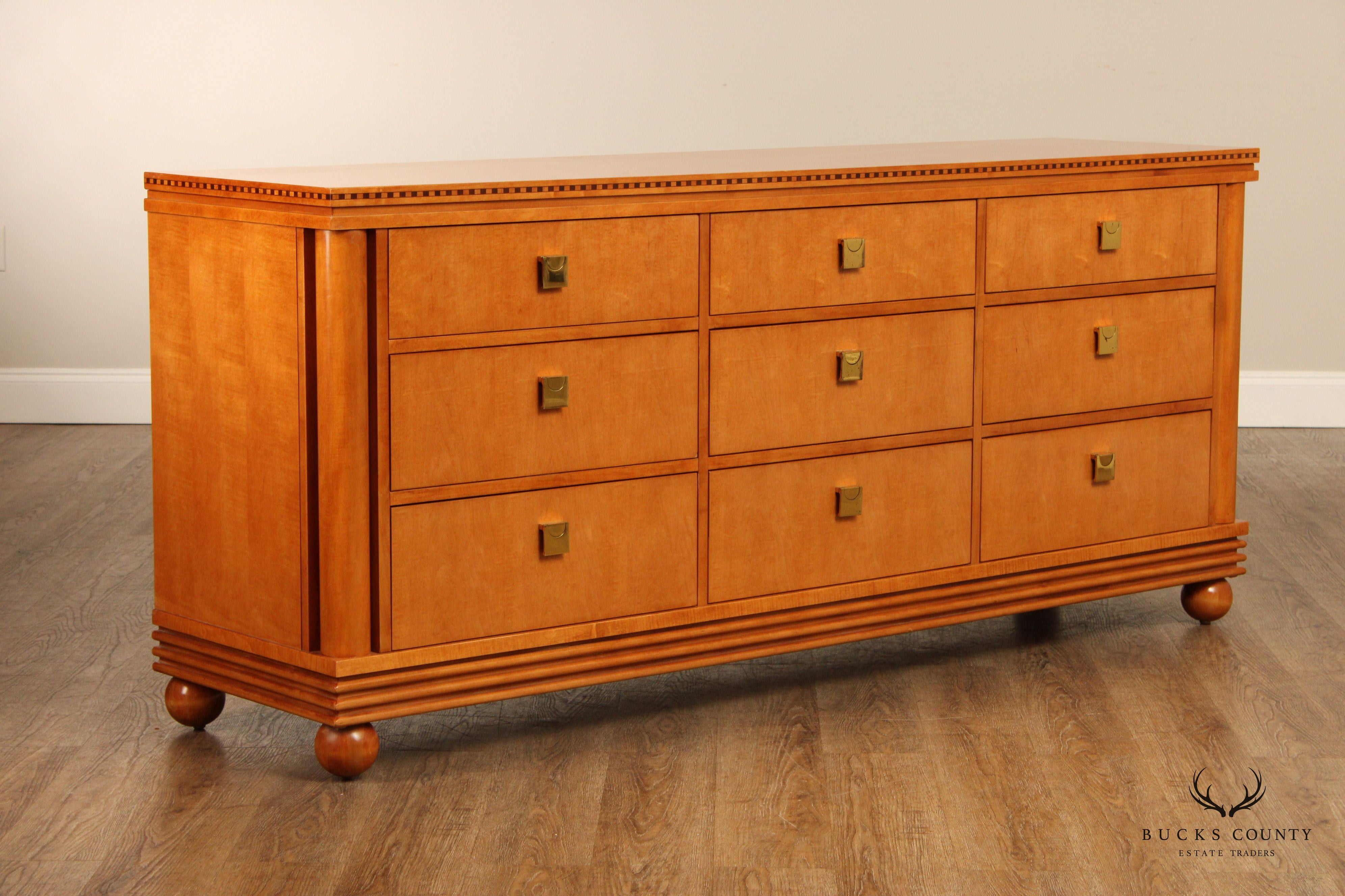Hickory White Genesis Collection Biedermeier Style Triple Dresser