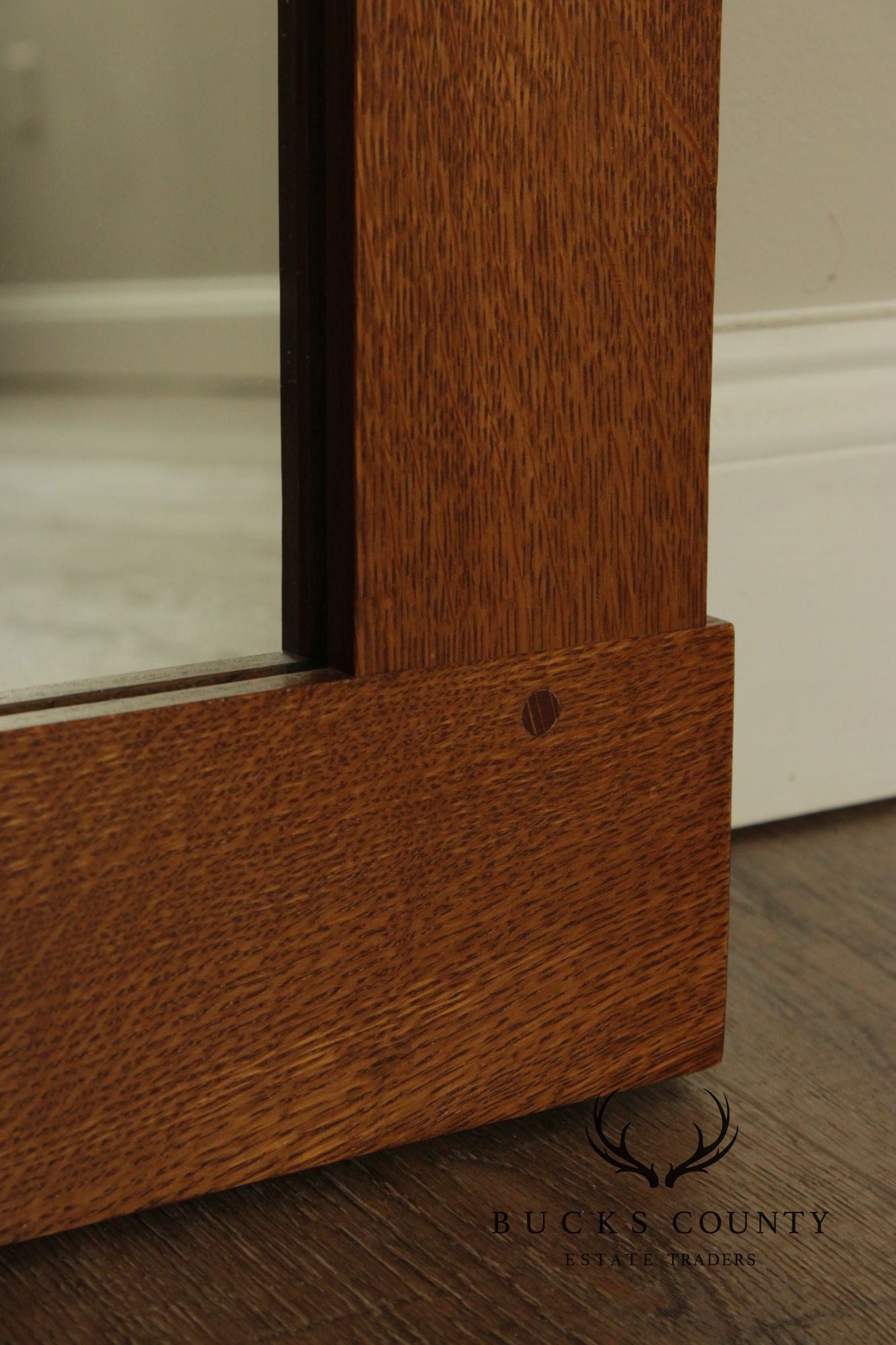 Stickley Mission Collection Oak Three Glass Mirror